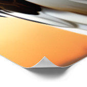 Stomme en schattige adelaar | AI Art. Poster (Hoek)