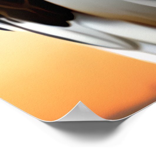 Stomme en schattige adelaar | AI Art. Poster (Hoek)