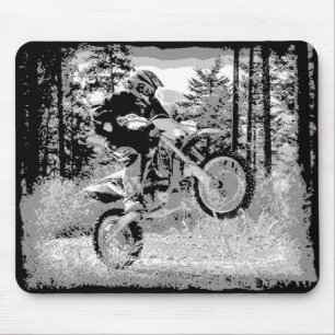 Stomme fietsen in de bossen muismat