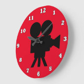 Stomme film home theater wall klok (Hoek)