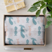 Stomme gekke blauwe walvis en vis. Nautisch dier Tissuepapier (Geschenk)