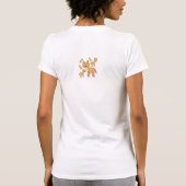 Stomme gemberkatten. Kat Cartoon. T-shirt (Achterkant)