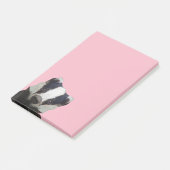 Stomme geometrische badger post-it® notes (Schuin)