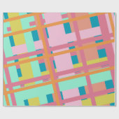 Stomme geplakte geometrische lijnen voor het afspe cadeaupapier (Vlak)