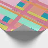 Stomme geplakte geometrische lijnen voor het afspe cadeaupapier (Hoek)