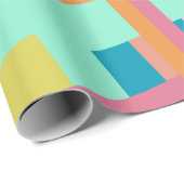 Stomme geplakte geometrische lijnen voor het afspe cadeaupapier (Rol Hoek)