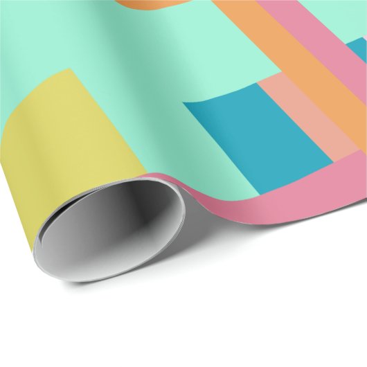 Stomme geplakte geometrische lijnen voor het afspe cadeaupapier (Rol Hoek)