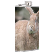 Stomme ginger bunny met grote oren heupfles (Rechts)