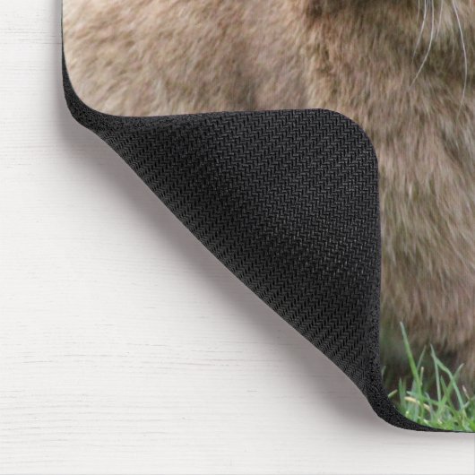 Stomme ginger bunny met grote oren muismat (Hoek)