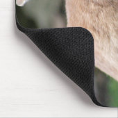 Stomme ginger bunny met grote oren muismat (Hoek)