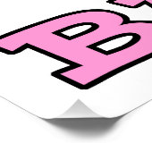 Stomme glimlach White Sheep Face Illustration Baaa Perfect Poster (Hoek)