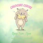 Stomme glimlachende hamster met pinda-cartoon raamsticker (Vel 3)