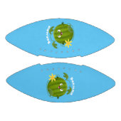 Stomme glimlachende watermeloen cartoon american football (Panelen)
