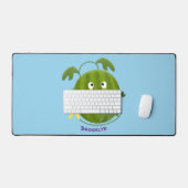 Stomme glimlachende watermeloen cartoon bureaumat (Keyboard & Muis)