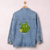 Stomme glimlachende watermeloen cartoon denim jacket (Hangar)