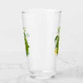 Stomme glimlachende watermeloen cartoon glas (Links)