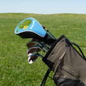 Stomme glimlachende watermeloen cartoon golfheadcover (Insitu)