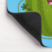 Stomme glimlachende watermeloen cartoon muismat (Hoek)