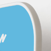 Stomme glimlachende watermeloen cartoon pickleball paddle (Links Detail)