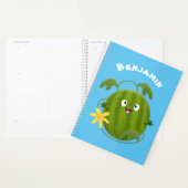 Stomme glimlachende watermeloen cartoon planner (Display)