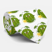 Stomme glimlachende watermeloen cartoon stropdas (Opgerold)