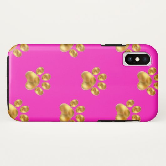 Stomme goudpoten Case-Mate iPhone case (Achterkant (horizontaal))