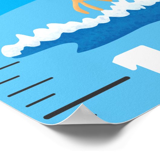 Stomme grappige cartoons groeikaarten poster (Hoek)