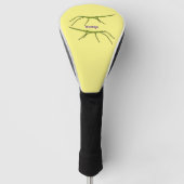 Stomme groene stokinsecten met gelukkige gezichten golfheadcover (Voorkant)