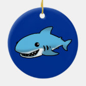 Stomme haai keramisch ornament (Achterkant)