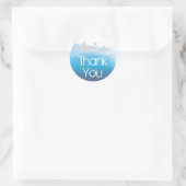 Stomme haaien Dank je Baby shower Ronde Sticker (Tas)