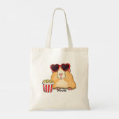 Stomme hamster. Filmfan. Hamsterminnaar Tote Bag (Achterkant)