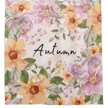 Stomme herfstflorale Elegant roze achtergrond Teks