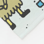 Stomme hipsters doodle set 2. Kleurrijke hand Fleece Deken (Hoek)