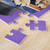 Stomme honden die een badpuzzel krijgen legpuzzel (Zijkant)