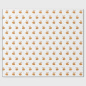 Stomme honingbijenpatroon. Funny yellow animal kin Cadeaupapier (Vlak)