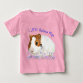 Stomme I hou van Guinee Varkens Bruin Witte Tekst (Voorkant)