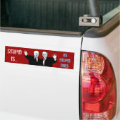 Stomme is zoals stinkend doet Bumpersticker (Op Truck)