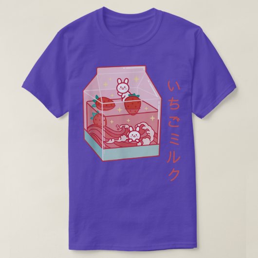Stomme Japanse aardbeienmelk T-shirt (Design voorkant)