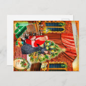 Stomme kerstman! Ik heb liever sieraden:/ Feestdagenkaart (Voorkant / Achterkant)