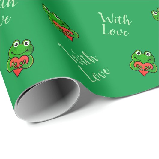 Stomme kikkers met liefde cadeaupapier (Rol Hoek)