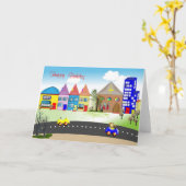 Stomme kinderen op de geboorte Kaart Kleurrijke kl (Gele Bloem)