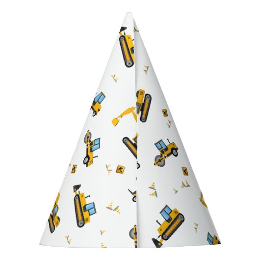 Stomme kinderen Verjaarddecoraties Bouwpapier Feesthoedjes (Achterkant)