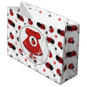 Stomme kleine ladybug-douche voor kleding groot cadeauzakje (Voorkant Gekanteld)
