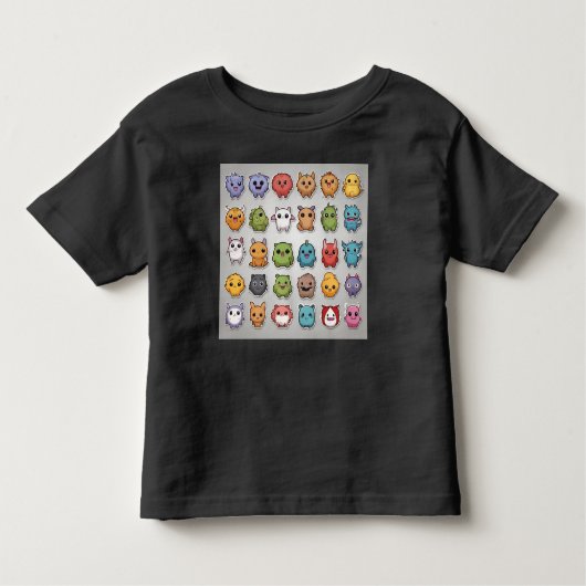 Stomme kleine monsters kinder shirts (Voorkant)