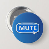 Stomme knop. ronde button 7,6 cm (Voorkant /achterkant)