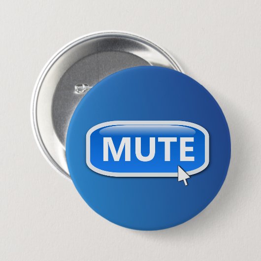 Stomme knop. ronde button 7,6 cm (Voorkant /achterkant)