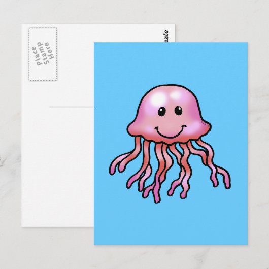 Stomme kwallen briefkaart (Voorkant / Achterkant)