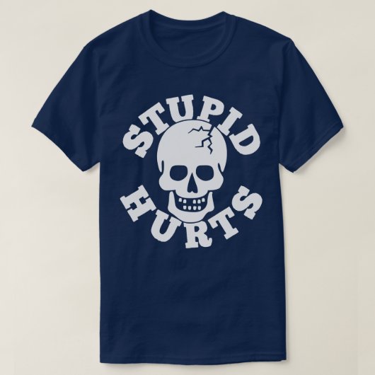 Stomme kwetst schedel t-shirt (Design voorkant)