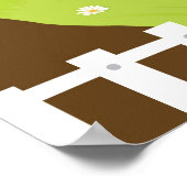 Stomme landschappen met zingende vogels en bomen poster (Hoek)