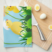 Stomme lentekippen theedoek (Quarter Fold)